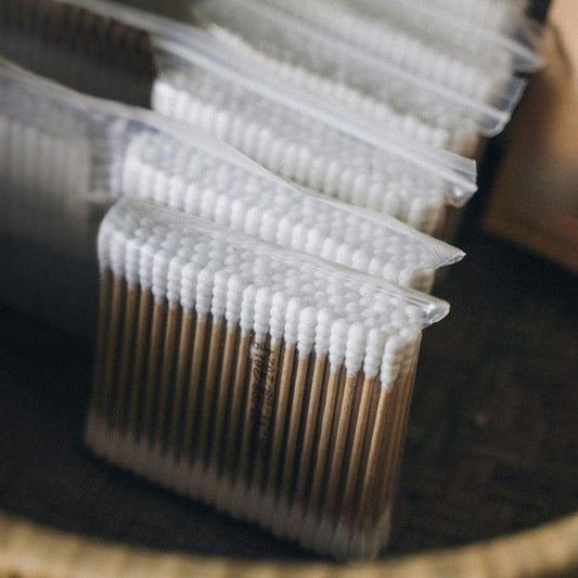 Bamboo Ear Buds (100pc)